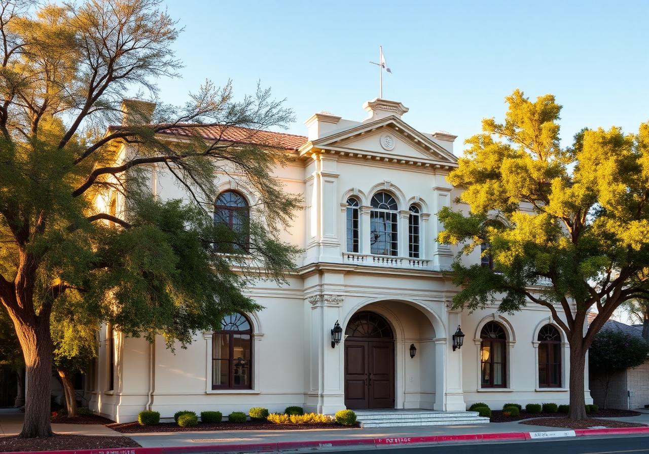White Emerson Mortuary building exterior